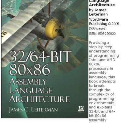 خرید و دانلود نسخه کامل کتاب 32/64-BIT 80 x 86 Assembly Language Architecture