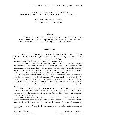 خرید و دانلود نسخه کامل کتاب 5 dimensional strictly locally homogeneous Riemannian manifolds
