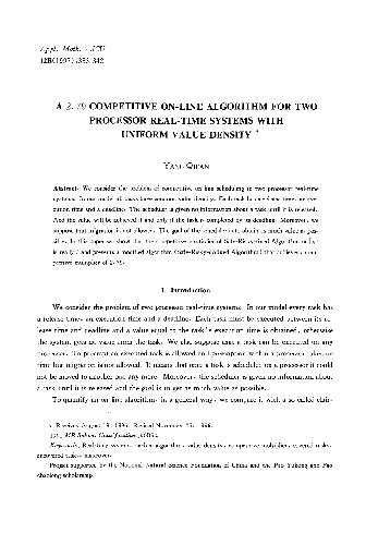 خرید و دانلود نسخه کامل کتاب A 2. 79 competitive online algorithm for two processor real-time systems with uniform value density_68657059f1ad2.jpeg خرید و دانلود نسخه کامل کتاب A 2. 79 competitive online algorithm for two processor real-time systems with uniform value density