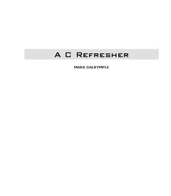 خرید و دانلود نسخه کامل کتاب A C Refresher