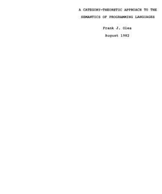 خرید و دانلود نسخه کامل کتاب A category-theoretic approach to the semantics of programming languages