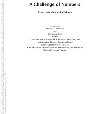 خرید و دانلود نسخه کامل کتاب A challenge of numbers : people in the mathematical sciences