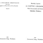خرید و دانلود نسخه کامل کتاب A Coptic Grammar with Chrestomathy and Glossary: Sahidic Dialect