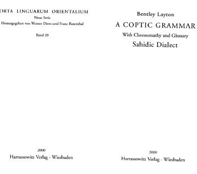 خرید و دانلود نسخه کامل کتاب A Coptic Grammar with Chrestomathy and Glossary: Sahidic Dialect