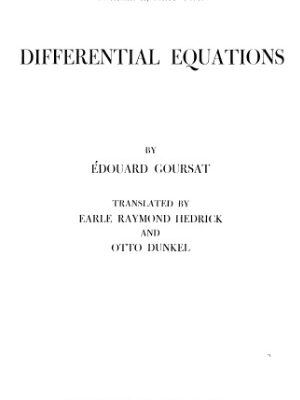 خرید و دانلود نسخه کامل کتاب A course in mathematical analysis. – part.2 Differential equations