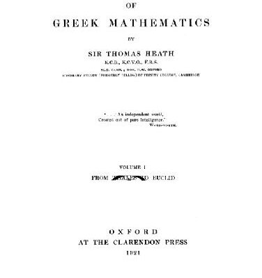 خرید و دانلود نسخه کامل کتاب A History of Greek Mathematics: Volume 1. From Thales to Euclid