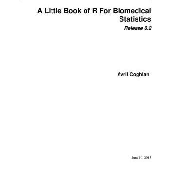خرید و دانلود نسخه کامل کتاب A Little Book of R for Biomedical Statistics