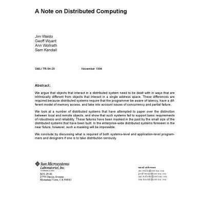 خرید و دانلود نسخه کامل کتاب A Note on Distributed Computing