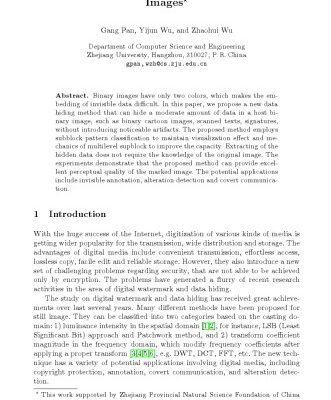 خرید و دانلود نسخه کامل کتاب A Novel Data Hiding Method for Two-Color Images