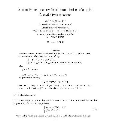خرید و دانلود نسخه کامل کتاب A quantization property for blow up solutions of singular Liouville-type equations