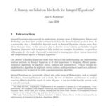 خرید و دانلود نسخه کامل کتاب A Survey on Solution Methods for Integral Equations