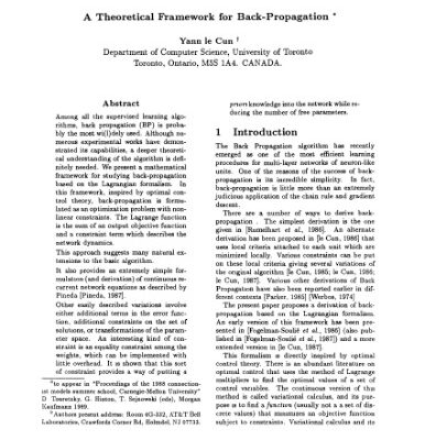 خرید و دانلود نسخه کامل کتاب A theoretical framework for Back-Propagation