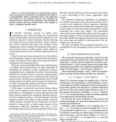 خرید و دانلود نسخه کامل کتاب A Universal Algorithms for Sequential Data Compression