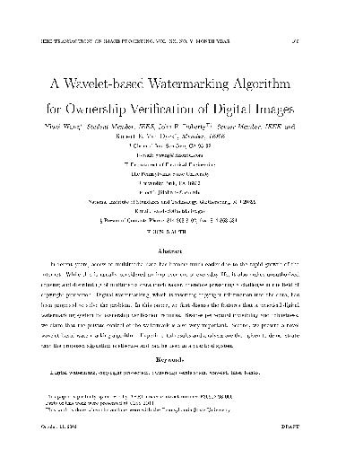 خرید و دانلود نسخه کامل کتاب A wavelet-based watermarking algorithm for ownership verification of digital images_68657842a1b34.jpeg خرید و دانلود نسخه کامل کتاب A wavelet-based watermarking algorithm for ownership verification of digital images