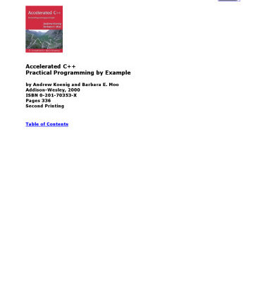 خرید و دانلود نسخه کامل کتاب Accelerated C++: Practical Programming by Example