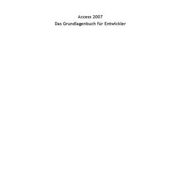خرید و دانلود نسخه کامل کتاب Access 2007. Das Grundlagenbuch für Entwickler GERMAN