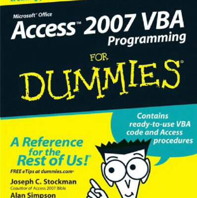 خرید و دانلود نسخه کامل کتاب Access 2007 VBA Programming For Dummies