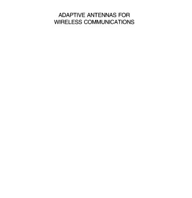 خرید و دانلود نسخه کامل کتاب Adaptive Antennas for Wireless Communications