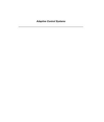 خرید و دانلود نسخه کامل کتاب Adaptive Control Systems