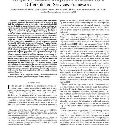 خرید و دانلود نسخه کامل کتاب Adaptive Nonlinear Congestion Controller for a Differentiated-Services Framework