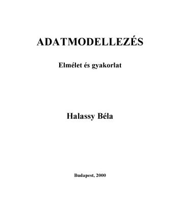 خرید و دانلود نسخه کامل کتاب Adatmodellezés