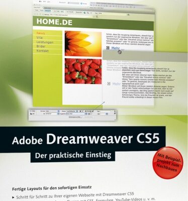 خرید و دانلود نسخه کامل کتاب Adobe Dreamweaver CS5: Der praktische Einstieg