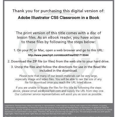 خرید و دانلود نسخه کامل کتاب Adobe Illustrator CS5 Classroom in a Book