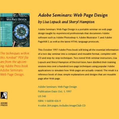 خرید و دانلود نسخه کامل کتاب Adobe (R) Seminars: Web Page Design