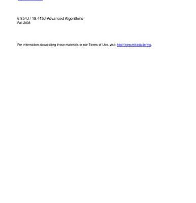 خرید و دانلود نسخه کامل کتاب Advanced Algorithms: Lecture Notes