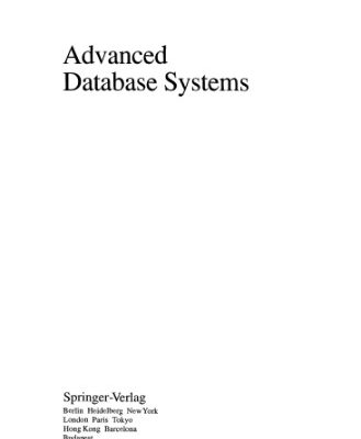 خرید و دانلود نسخه کامل کتاب Advanced Database Systems