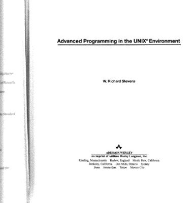 خرید و دانلود نسخه کامل کتاب Advanced programming in the UNIX