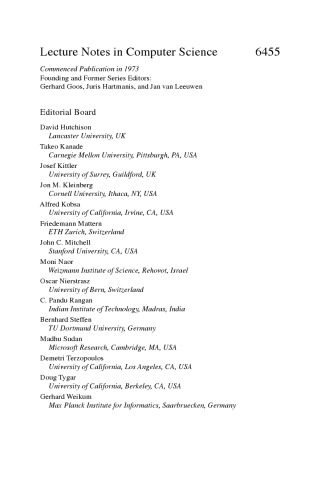خرید و دانلود نسخه کامل کتاب Advances in Visual Computing: 6th International Symposium, ISVC 2010, Las Vegas, NV, USA, November 29 – December 1, 2010, Proceedings, Part III_686e6418600e2.jpeg خرید و دانلود نسخه کامل کتاب Advances in Visual Computing: 6th International Symposium, ISVC 2010, Las Vegas, NV, USA, November 29 – December 1, 2010, Proceedings, Part III