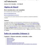 خرید و دانلود نسخه کامل کتاب Álgebra de Mancil – Álgebra Elemental Moderna. Volúmenes 1 y 2 con Solucionario