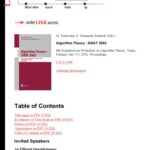 خرید و دانلود نسخه کامل کتاب Algorithm Theory — SWAT 2002: 8th Scandinavian Workshop on Algorithm Theory Turku, Finland, July 3–5, 2002 Proceedings
