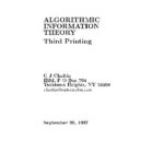 خرید و دانلود نسخه کامل کتاب Algorithmic information theory