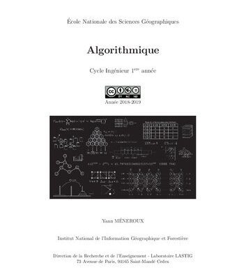 خرید و دانلود نسخه کامل کتاب Algorithmique: Cycle Ingénieur 1ere année