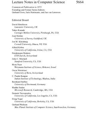 خرید و دانلود نسخه کامل کتاب Algorithms and Data Structures: 11th International Symposium, WADS 2009, Banff, Canada, August 21-23, 2009. Proceedings