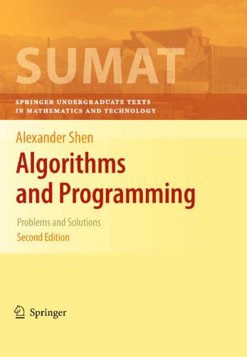خرید و دانلود نسخه کامل کتاب Algorithms and Programming: Problems and Solutions_68657761d63c5.jpeg خرید و دانلود نسخه کامل کتاب Algorithms and Programming: Problems and Solutions