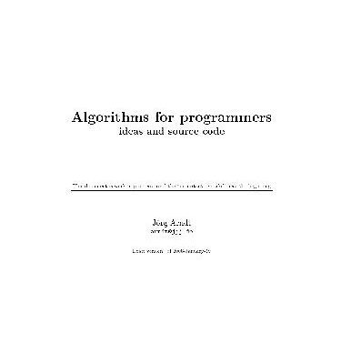 خرید و دانلود نسخه کامل کتاب Algorithms for programmers: ideas and source code