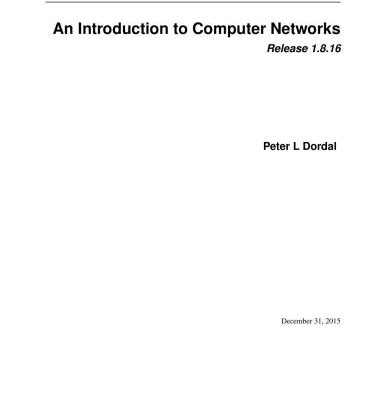 خرید و دانلود نسخه کامل کتاب An Introduction to Computer Networks