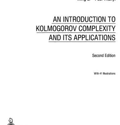 خرید و دانلود نسخه کامل کتاب An introduction to Kolmogorov complexity and its applications