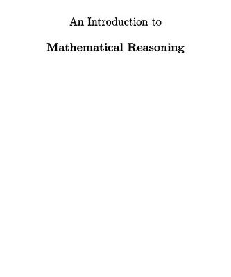 خرید و دانلود نسخه کامل کتاب An Introduction to Mathematical Reasoning: numbers, sets and functions