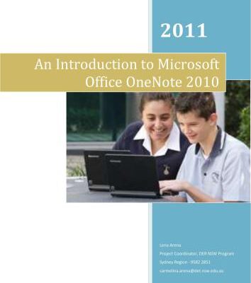خرید و دانلود نسخه کامل کتاب An Introduction to Microsoft Office OneNote 2010