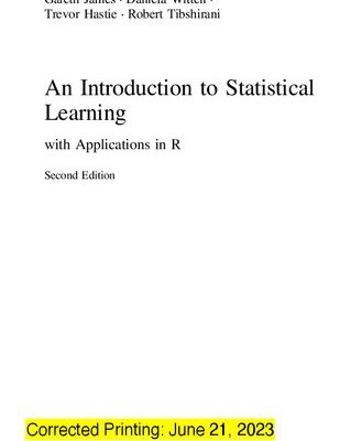خرید و دانلود نسخه کامل کتاب An Introduction to Statistical Learning with Applications in R
