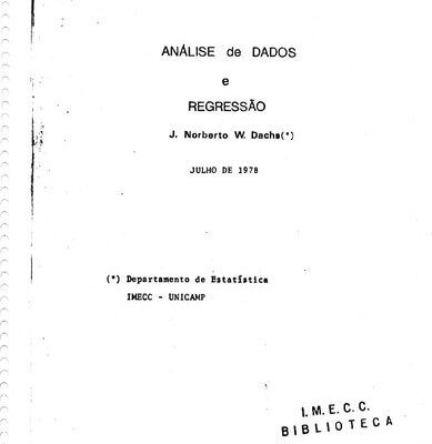 خرید و دانلود نسخه کامل کتاب Análise de Dados e Regressão