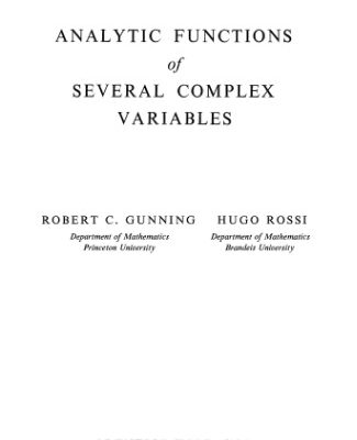 خرید و دانلود نسخه کامل کتاب Analytic Functions of Several Complex Variables
