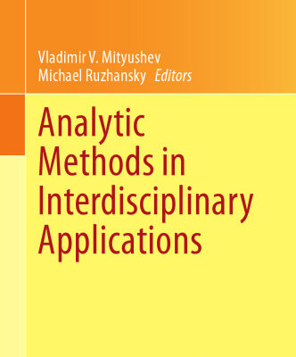 خرید و دانلود نسخه کامل کتاب Analytic Methods in Interdisciplinary Applications