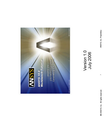 خرید و دانلود نسخه کامل کتاب ANSYS Workbench Tutorial