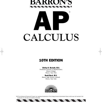 خرید و دانلود نسخه کامل کتاب AP Calculus
