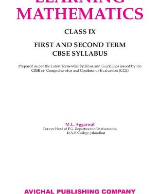خرید و دانلود نسخه کامل کتاب APC CBSE Learning Mathematics – Class 9 – Avichal Publishing Company